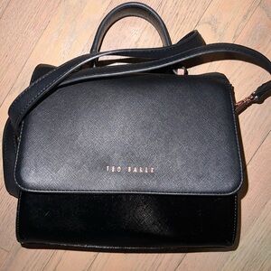 Ted Baker black satchel handbag (with black shoulder strap)